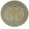 Commemorative Coin Floral YES NO Letter Ornaments Collection Arts Gifts Souvenir view 3