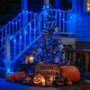 JMEXSUSS Connectable 100 LED Blue Christmas Lights Clear Wire, 8 Modes Blue Christmas Tree Lights Indoor Outdoor Plug in, 33ft Fairy String Lights for Christmas Tree, Xmas, Party, Garden view 4