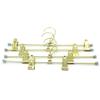 30Pack Koobay 13.7" Gold Shiny Metal Heavy Duty Clips Pants Hangers Trousers with Swivel Hook view 2