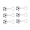 LIOOBO 6 Pcs Soccer Keychains Football Key Ring Key Pendant for Bag Car Party Favors School Carnival Reward Party Bag Fillers view 3