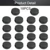 Othmro 18Pcs 0.5oz Metal Round Tins Aluminum Tin Cans Jar Refillable Containers 80ml Tin Cans Tin Bottles Containers with Screw Lid for Salve Spices Lip Balm Tea Candies Black 1.570.7inch view 4