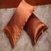 Comfort Bed Store Luxurious Soft Satin 5 Piece (1 Flat Sheet + 1 Fitted Sheet + 1 Duvet Cover + 2 Pillow Cases) Comfortable Bed Sheet Set with 18 inches Deep Pocket, Brown, Queen view 4