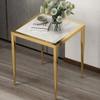 Coffee Tables WFF Square with Marble Look-Modern Lightweight Metal Furniture-for Bedside/Corridor/Living Room view 2