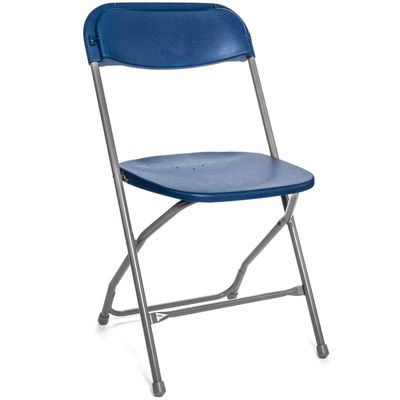 Rhino Series Plastic Folding Chair (5 Pack) - 800 lb Static Tested - Perfect for Events and Party Rentals - Durable, Storable, and Lightweight (Blue)