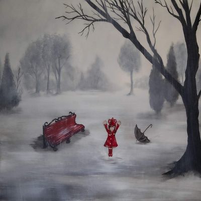 Canvas Puddles by Ed Capeau Art Painting Reproduction