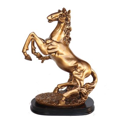 11" Feng Shui Golden Horse Statue