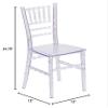 BOWERY HILL 12.5" Kids Chiavari Chair, Transparent Clear Resin, Sturdy Lightweight Design, Stackable up to 10 Chairs, Wobble-Free Frame, Ideal for Weddings, Banquets, Restaurants, and Events view 3