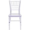 BOWERY HILL 12.5" Kids Chiavari Chair, Transparent Clear Resin, Sturdy Lightweight Design, Stackable up to 10 Chairs, Wobble-Free Frame, Ideal for Weddings, Banquets, Restaurants, and Events view 4