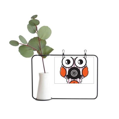 DIYthinker Universe Alien Monster Lovely Alien Metal Picture Frame Ceramic Vase Decor