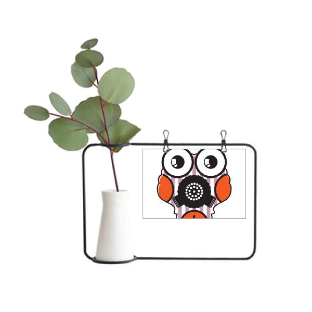 DIYthinker Universe Alien Monster Lovely Alien Metal Picture Frame Ceramic Vase Decor