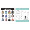 YaYbag JUMBO Size, fashionable reusable shopping, produce, washable bags, foldable bags, 55 lbs Polyester, Paisley view 4