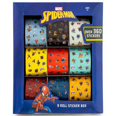 Spiderman Stickers 9 Rolls Over 360 Stick On Decals of Super Hero