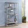 MYCO Furniture Geometric Bookshelf in Taupe view 2