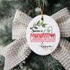 Canandaigua New York Souvenir Christmas Ornament 2025 Someone in Canandaigua NY Loves Me! Christmas Family Friend Gifts Ideas 3" White view 2