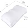 PILLOWY Premium Microbead Bed Pillow, Medium Extra Fluffy But Supportive - Ultra Comfortable Sleep with Silk Like Anti Aging Cover 85% Spandex/ 15% Nylon Breathable, Cooling White view 2