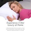 PILLOWY Premium Microbead Bed Pillow, Medium Extra Fluffy But Supportive - Ultra Comfortable Sleep with Silk Like Anti Aging Cover 85% Spandex/ 15% Nylon Breathable, Cooling White view 4