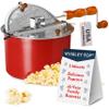 Original Whirley Pop Popcorn Machine  3-Minute Stovetop Popcorn Maker, Home Movie Night, Movie Snacks, Game Night Snacks  Wabash Valley Farms  Aluminum Pot With Metal Gears  (Red) view 1
