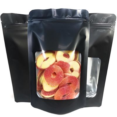 100 Pk Resealable Mylar Bags 4 Mil Stand Up Smell Proof Leak Proof Foil Pouch. Ultra Clear Window - Not Frosted or Foggy. Travel, Storage & Display. Food Grade ROYPACK (5" x 8" x 2.5")
