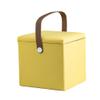 AnEssOil Square Storage Stool Storage Stool can sit Adult Sofa Soft Stool Shoe Stool Home Storage Box Storage Stool (Yellow) view 1