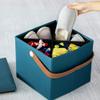 AnEssOil Square Storage Stool Storage Stool can sit Adult Sofa Soft Stool Shoe Stool Home Storage Box Storage Stool (Gray) view 2