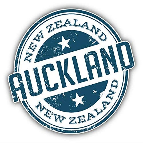 MAGNET Auckland New Zealand Grunge Travel Stamp Vinyl Magnet Bumper Refrigerator Sticker Magnet Flexible Reuseable Magnetic Vinyl 5"
