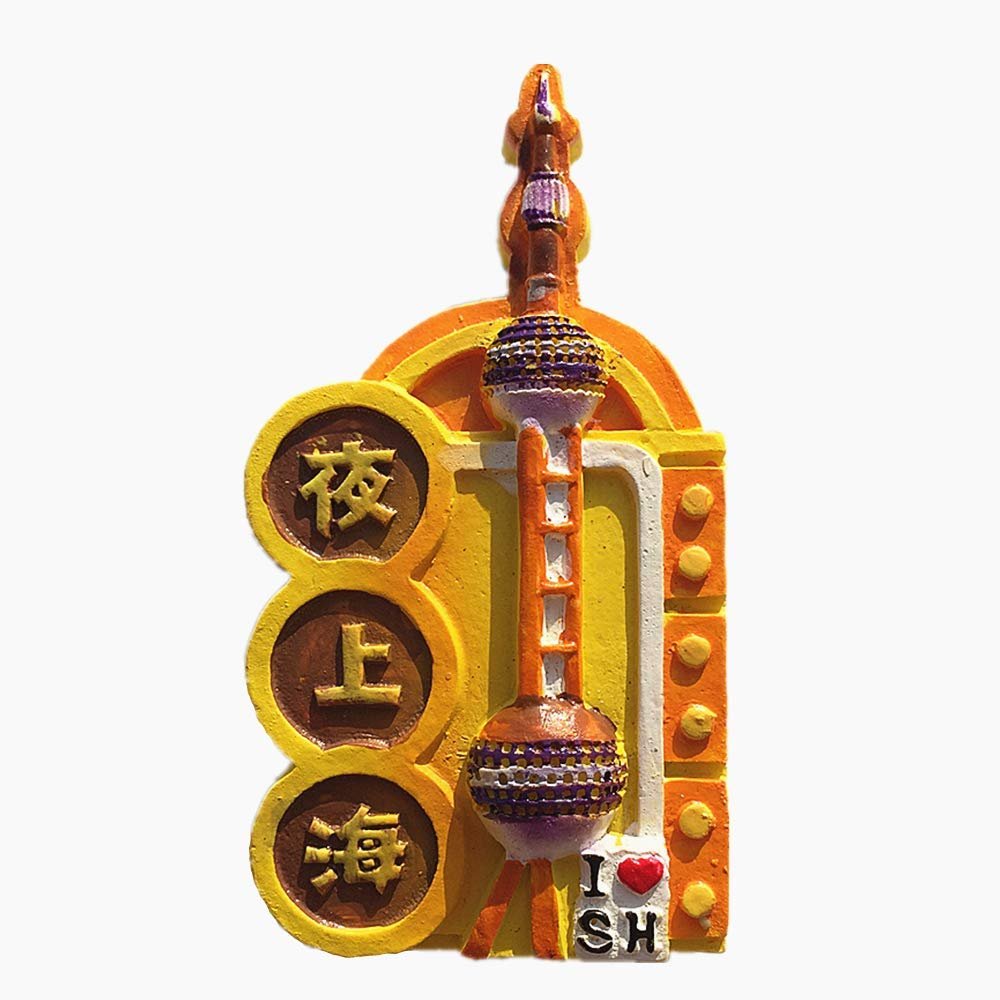 3D Oriental Pearl Tower Shanghai China Fridge Magnet Travel Souvenir Gift Home Kitchen Decoration Magnetic Sticker Refrigerator Magnet Collection