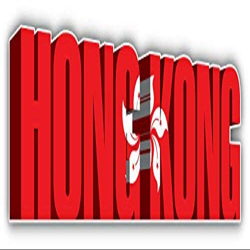 MAGNET Hong Kong 3D Slogan Vinyl Magnet Bumper Refrigerator Sticker Magnet Flexible Reuseable Magnetic Vinyl 5"