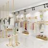Clothing Store Display Rack Ceiling Hanger, Windows Shelves Hanging Clothes Bar Display Hangers, Metal Retail Clothing Garment Racks Display Rod view 3