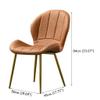 CGF-Barstools Dining Chair Lounge Chairs Side Chair 5 Colors, PU Leather Seat Cushion with Backrest, Black Metal Frame Home Lounge Chair Kitchen Bedroom Living Room,Elderly Children Available view 2
