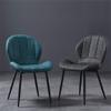 CGF-Barstools Dining Chair Lounge Chairs Side Chair 5 Colors, PU Leather Seat Cushion with Backrest, Black Metal Frame Home Lounge Chair Kitchen Bedroom Living Room,Elderly Children Available view 3