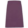 Adults Restaurant Staff Wear Apron Unisex Kitchen Work Waiter Mid Length Apron Aubergine One Size view 1