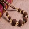 1 Pair Curtain Bandage Curtain Accessories Handmade High-Grade Beaded Curtain Tiebacks Holdbacks Drape Tiebacks Rope Bead Curtain Rope (Coffee) view 1
