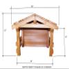 Steve's Gift Shoppe Nativity Stable, Creche 18 x 12 x 12 Manger, Wood Nativity Display, Christmas Decor view 4