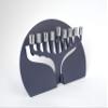 Custom colors Aluminum Hanukkah Menorah with bend design Matte finish view 1