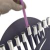 Custom colors Aluminum Hanukkah Menorah with bend design Matte finish view 3