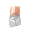Custom colors Aluminum Hanukkah Menorah with bend design Matte finish view 4
