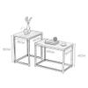 XWZJY Stackable Coffee Table,Rectangular Nesting Tables,Solid Wood Accent Table for Living Room Office,Set of 2 Furniture view 3