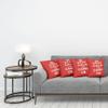 Ambesonne Keep Calm Decorative Throw Pillow Case Pack of 4, Bicolour Composition Carry on Text Royal UK Crown Calligraphic Image, Cushion Cover for Couch Living Room Car, 16", Red White view 3
