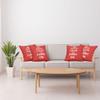 Ambesonne Keep Calm Decorative Throw Pillow Case Pack of 4, Bicolour Composition Carry on Text Royal UK Crown Calligraphic Image, Cushion Cover for Couch Living Room Car, 16", Red White view 4