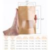 Kingrol 300 Pack 3.5 x 5.5 Inch Mini Kraft Paper Bags with Resealable Lock Seal Zipper &Transparent Window, Stand Up Food Bags view 3