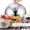 Food Cover Polished Stainless Steel Food Dish Cover Lid non-Fly Dust -Cover for Hotel Buffet Restauran Utensil(12.5in) view 3