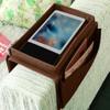 Ibluelover Sofa Couch Armest Organizer with Cup Tray Holder 4 Pockets TV Remote Control Holder Anti-Slip Sofa Armchair Caddy Storage Bag for Smart Phone Books Magazine DVD Drinker Snacks Eyewears view 3