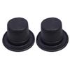 PRETYZOOM 2pcs Black Glitter Top Hat Costume Hats Funny Party view 3