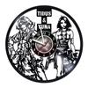 Wall Clock Compatible with Cloud Strife & Yuna Made of Vinyl Record - Decor Original Design - Birthday, Wedding, Anniversary, Women, Men, Friends, Girlfriend Boyfriend and Teens view 1