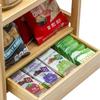 Sorbus Bamboo Bathroom Counter Organizer  2-Tier Shelf with Hidden Drawer for Vanity, Matcha Station, Bathroom Sink Organizer Countertop, Kitchen & Office Storage (13Lx6.5Wx12.6H) view 4