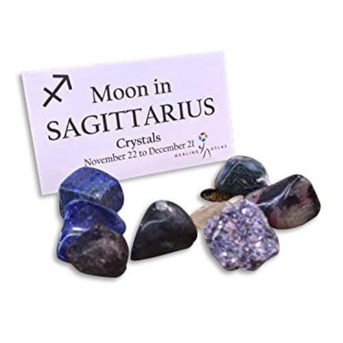 SAGITTARIUS Zodiac Gemstone Kit Moon in Sagittarius Crystal Kit Healing Crystals Set Healing Gemstones Complete Zodiac Sagittarius Stone Set
