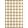 Oriental Weavers Marina Indoor/Outdoor Rug - 2598I - 3'7" x 5'6" - in Tan/Ivory - Modern Farmhouse Style, Water, Stain and Fade Resistant, Hose Clean, Patio, Outdoor Living Area Rug view 2