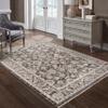 Oriental Weavers Maharaja Area Rug - 070N1-2' x 3' - in Grey/Ivory - Vintage Inspired, Stain Resistant, Family and Pet Friendly, Entryway, Bathroom Accent Rug view 1
