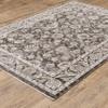 Oriental Weavers Maharaja Area Rug - 070N1-2' x 3' - in Grey/Ivory - Vintage Inspired, Stain Resistant, Family and Pet Friendly, Entryway, Bathroom Accent Rug view 4