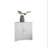 Kings Brand Furniture - Decatur Bathroom Corner Floor Storage Cabinet, White view 3